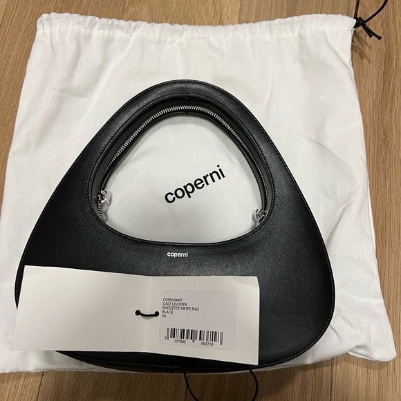 Coperni Baguette Swipe Bag in Black - Picture 1 of 6